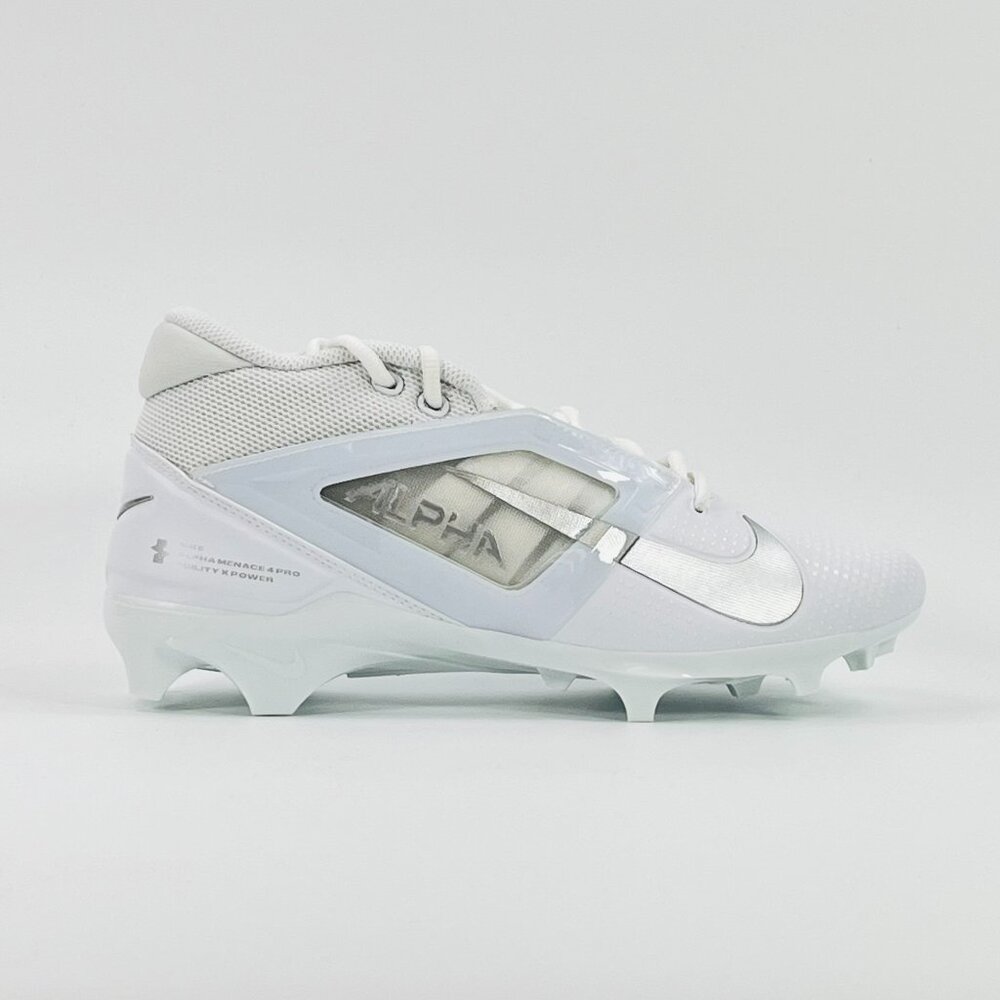 Nike Alpha Menace 4 Pro 'White Silver' FD7037-101 Football Multi Size